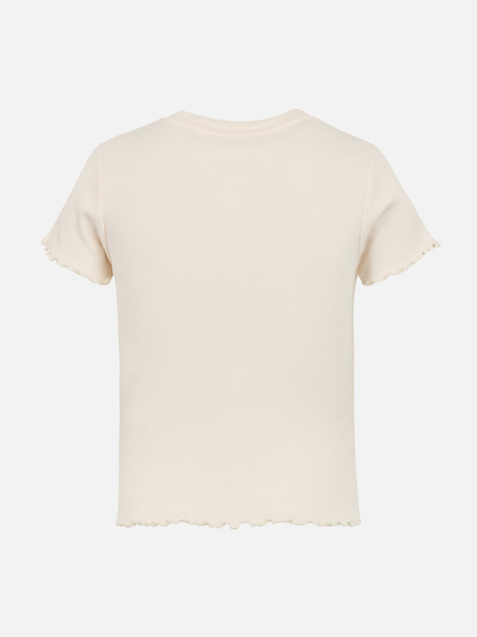 Mc2 Saint Barth T-shirt Da Bambina A Costine Serena Jr Con Ricamo Baby Star
