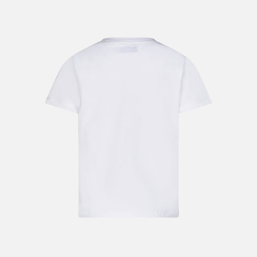 Mc2 Saint Barth T-shirt Da Bambina Con Logo Patch St. Barth Rosa