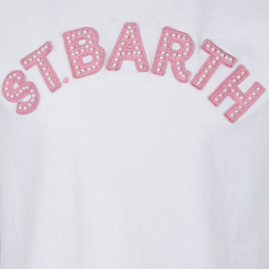 Mc2 Saint Barth T-shirt Da Bambina Con Patch St. Barth