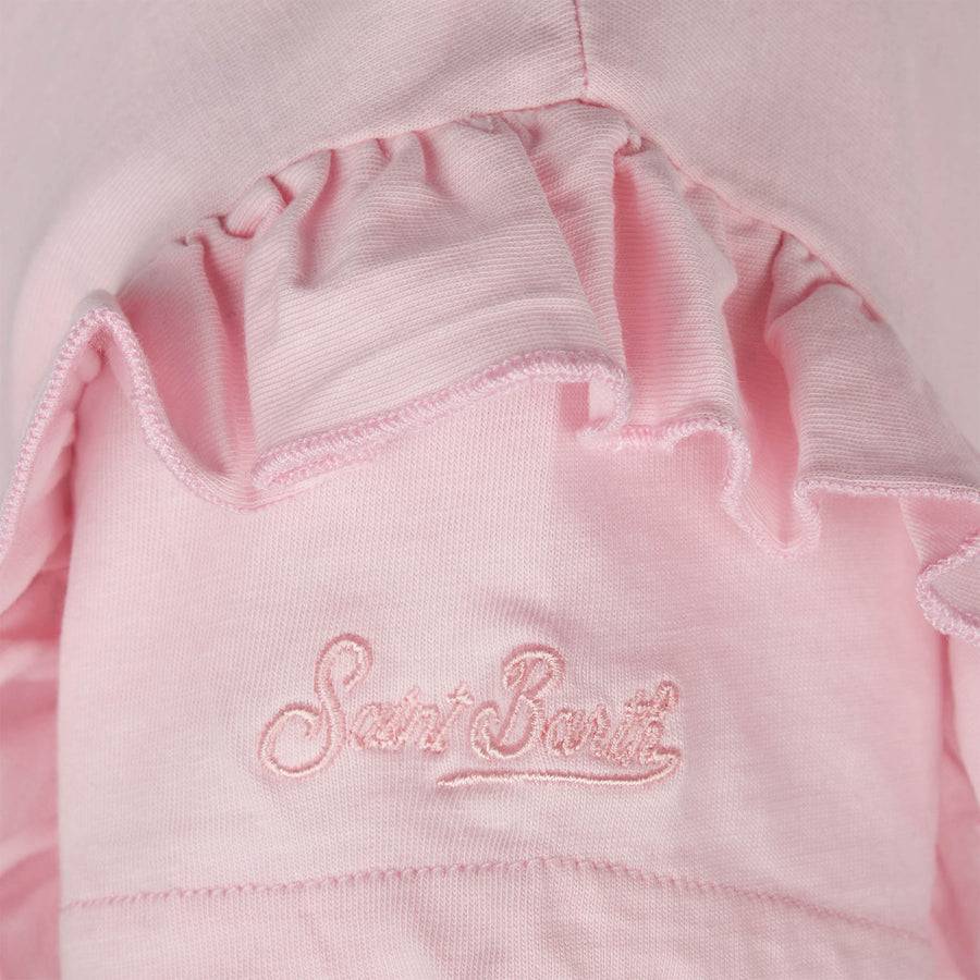 Mc2 Saint Barth T-shirt Da Bambina Con Ricamo Cocca Di Mamma