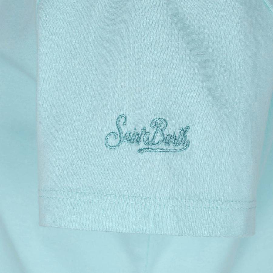 Mc2 Saint Barth T-shirt Da Bambina Con Ricamo Sea You In St.Barth