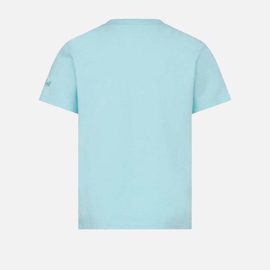 Mc2 Saint Barth T-shirt Da Bambina Con Ricamo Sea You In St.Barth