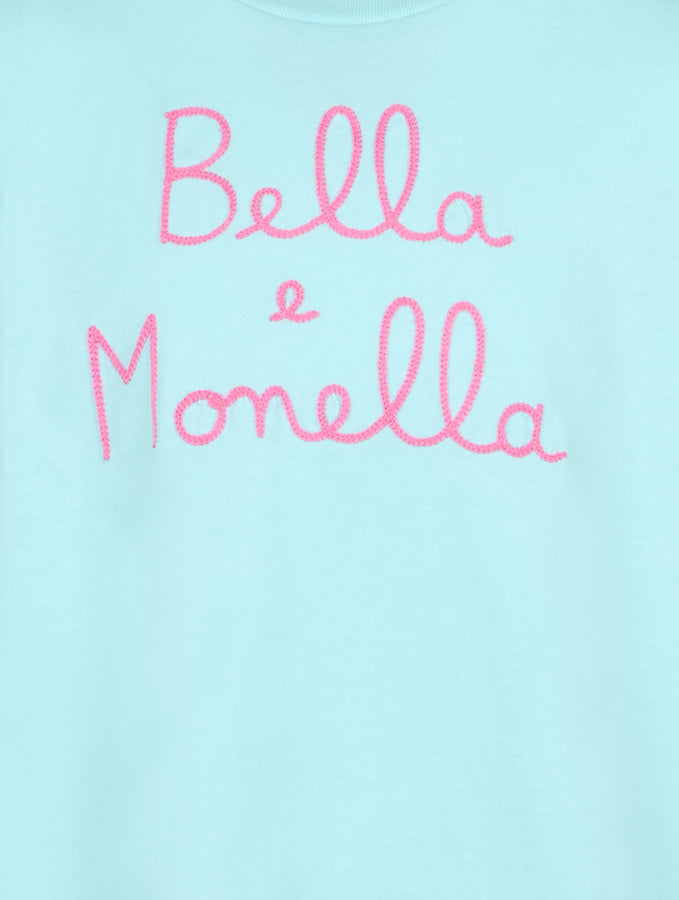 Mc2 Saint Barth T-shirt Da Bambina In Cotone Con Balza E Ricamo