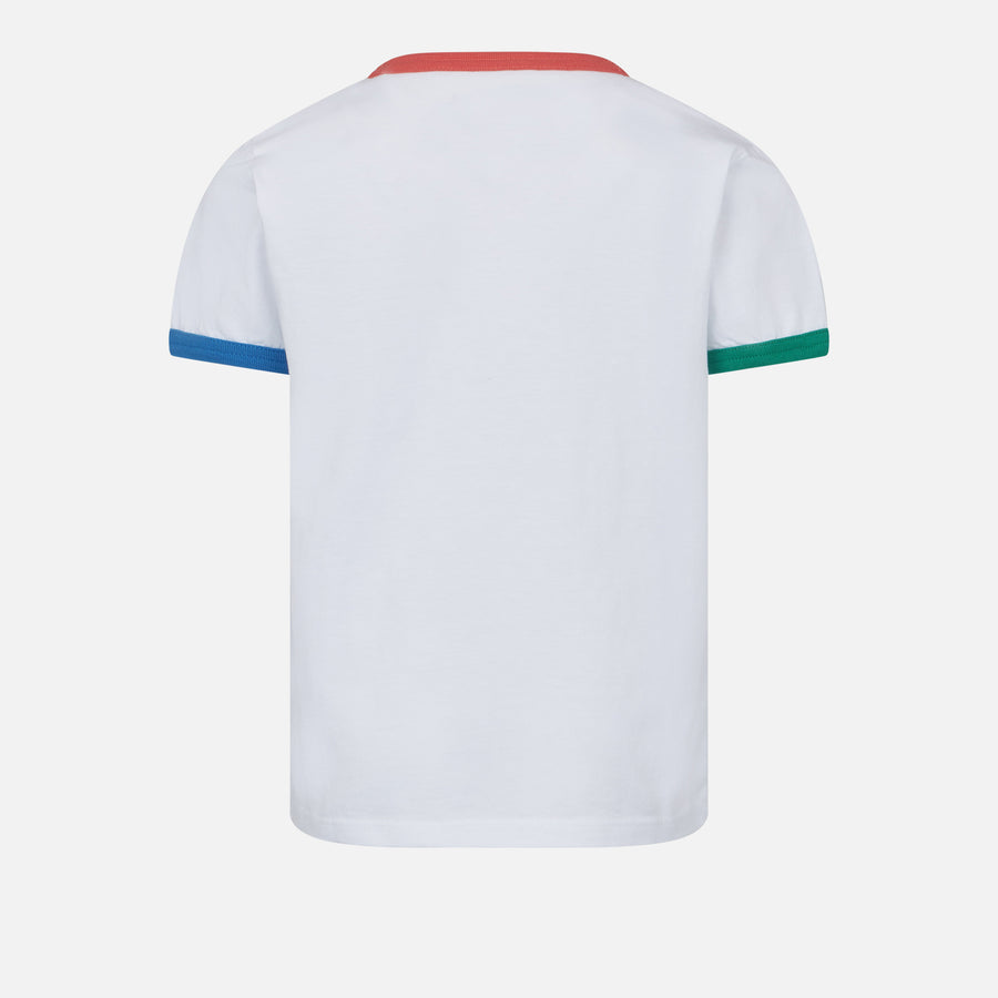 Mc2 Saint Barth T-shirt Da Bambina In Cotone Con Ricamo