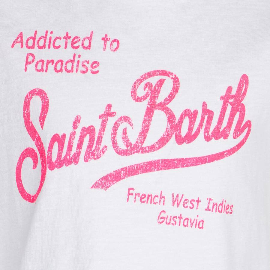 Mc2 Saint Barth T-shirt Da Bambina In Cotone Con Stampa Saint Barth
