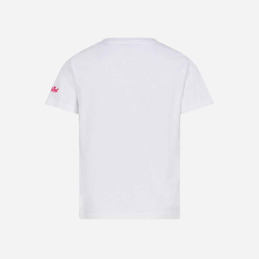 Mc2 Saint Barth T-shirt Da Bambina In Cotone Con Stampa Saint Barth