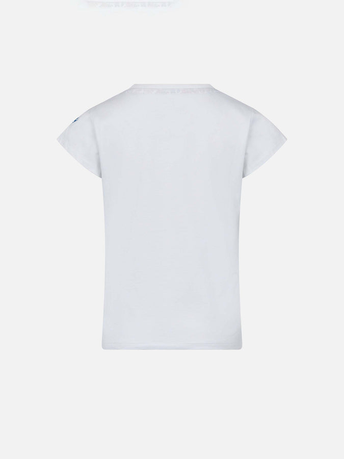 Mc2 Saint Barth T-shirt Da Bambina In Cotone Con Taschino