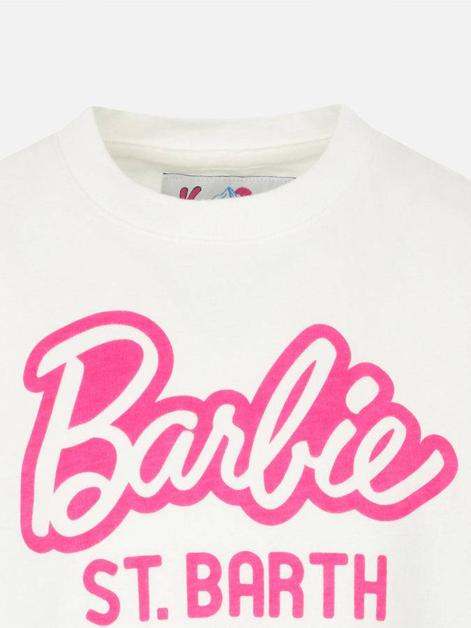 Mc2 Saint Barth T-shirt Da Bambina In Cotone Pesante Con Stampa Barbie St. Barth | EDIZIONE SPECIALE BARBIE