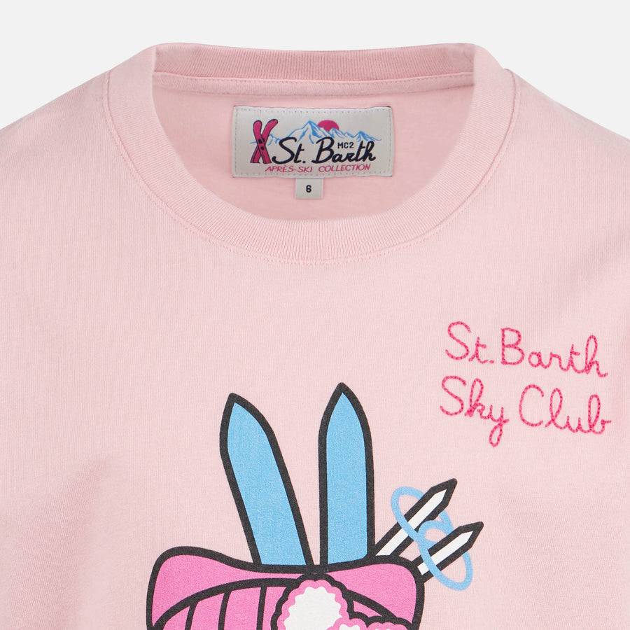 Mc2 Saint Barth T-shirt Da Bambina In Cotone Pesante Con Stampa Hello Kitty | EDIZIONE SPECIALE DI HELLO KITTY