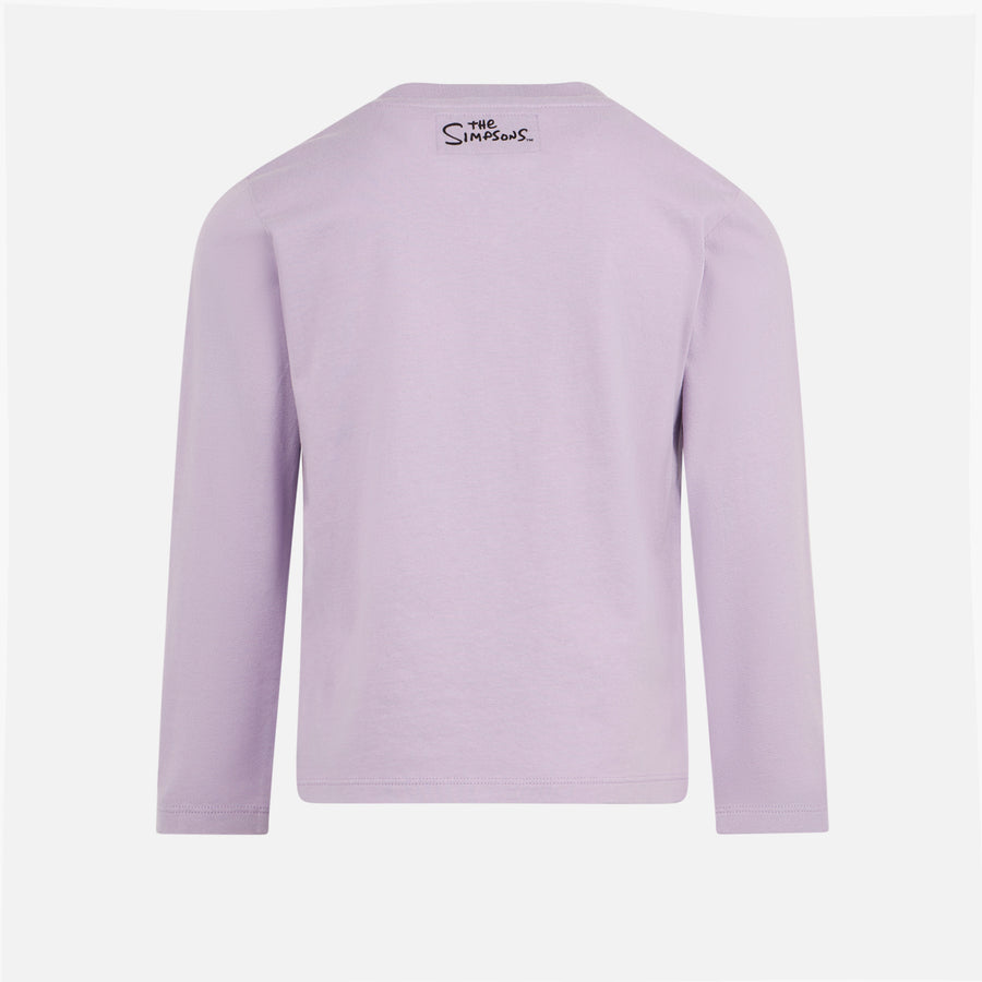 Mc2 Saint Barth T-shirt Da Bambina In Cotone Pesante Con Stampa Lisa Simpson | EDIZIONE SPECIALE SIMPSON