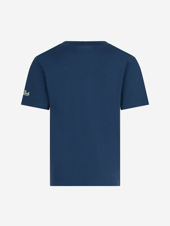 Mc2 Saint Barth T-shirt Da Bambino Blu Navy Con Stampa Snoopy | SNOOPY - EDIZIONE SPECIALE PEANUTS™
