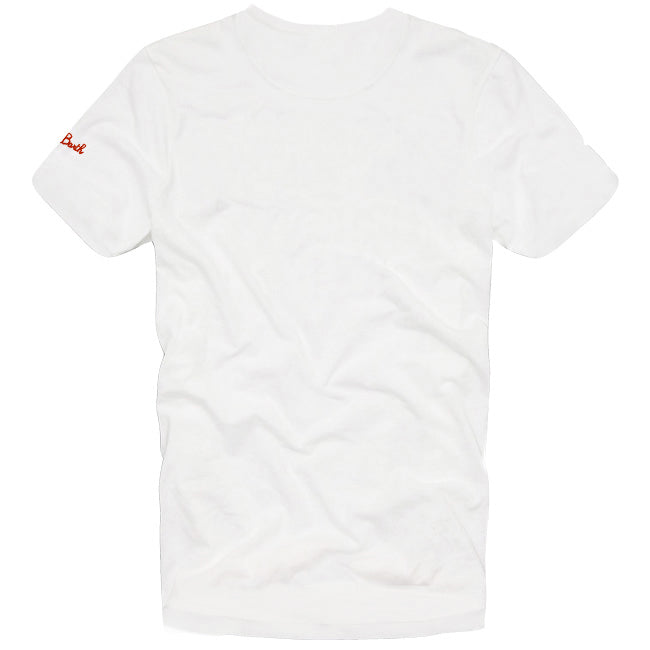 Mc2 Saint Barth T-shirt Da Bambino Con Ricamo St. Barth Habitué