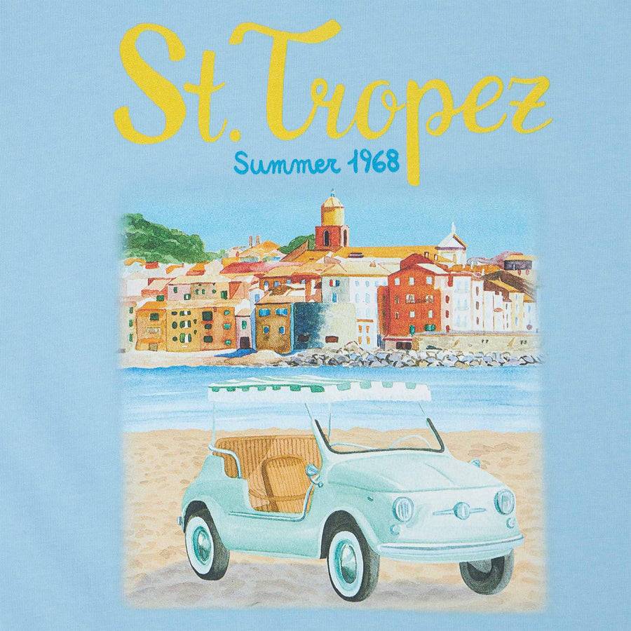 Mc2 Saint Barth T-shirt Da Bambino Con Stampa Auto Fiat 500 | Fiat © 500 Edizione Speciale