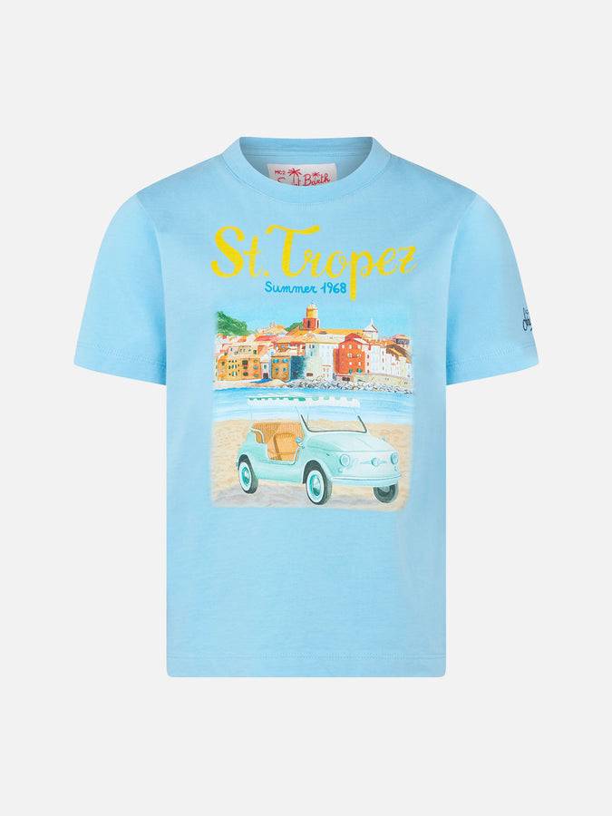 Mc2 Saint Barth T-shirt da bambino con stampa auto Fiat 500 | Fiat © 500 Edizione Speciale