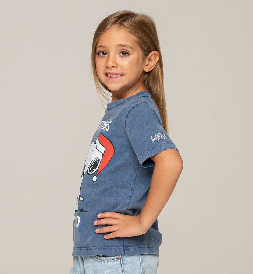 Mc2 Saint Barth T-shirt Da Bambino Con Stampa Snoopy Christmas Mood | Peanuts© Edizione Speciale