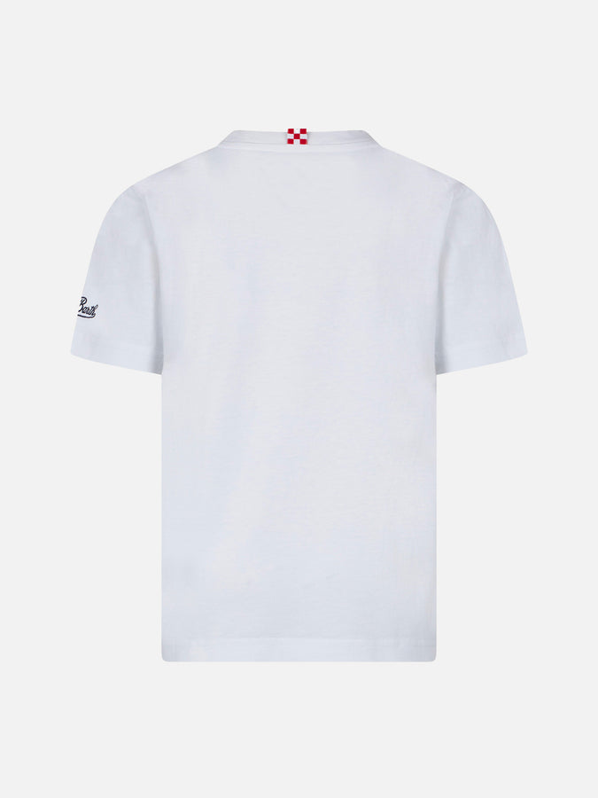 Mc2 Saint Barth T-shirt Da Bambino Con Stampa Surfista