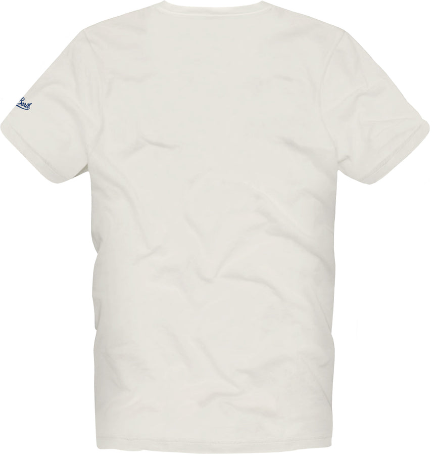 Mc2 Saint Barth T-shirt Da Bambino Con Stampa Tramonto