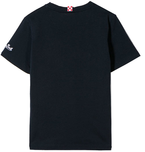 Mc2 Saint Barth T-shirt Da Bambino Con Taschino Stampato Astronauta