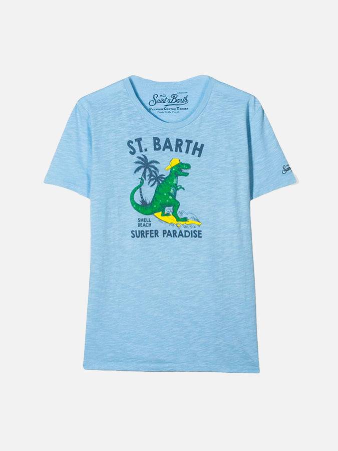 Mc2 Saint Barth T-shirt da bambino Dinosauro surfista