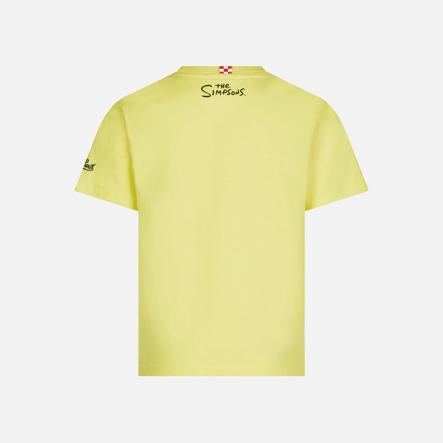 Mc2 Saint Barth T-shirt Da Bambino Gialla In Cotone Con Stampa Bartman | EDIZIONE SPECIALE DEI SIMPSON
