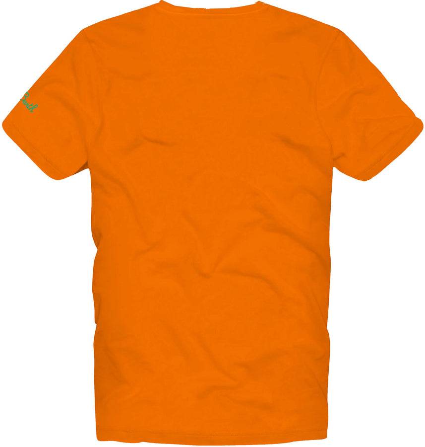Mc2 Saint Barth T-shirt Da Bambino In Cotone Arancione