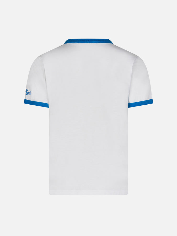 Mc2 Saint Barth T-shirt Da Bambino In Cotone Bianco Con Stampa Frontale Spiderman | EDIZIONE SPECIALE MARVEL