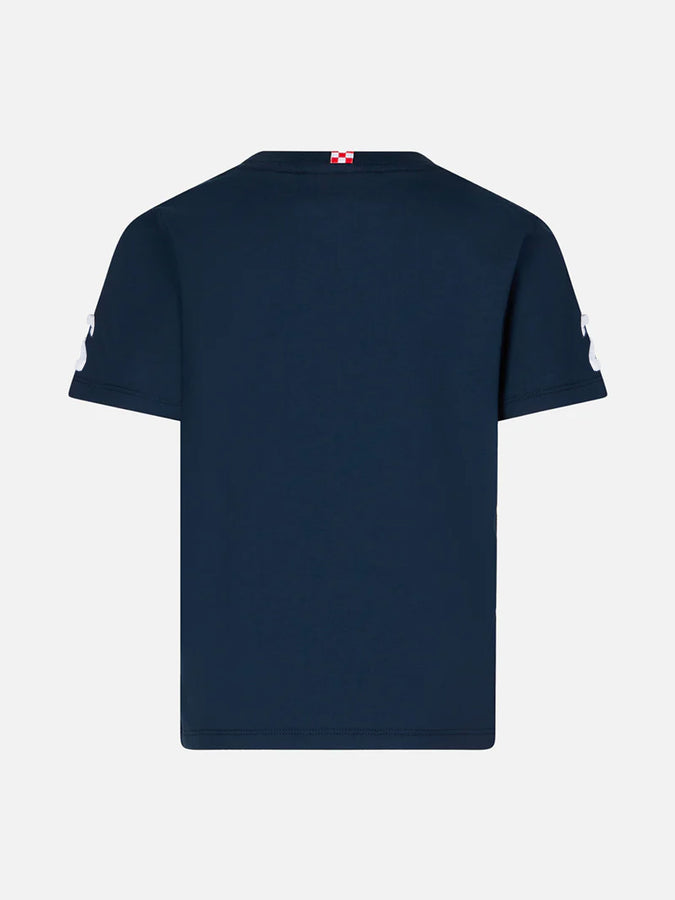 Mc2 Saint Barth T-shirt Da Bambino In Cotone Con Scritta St. Barth College