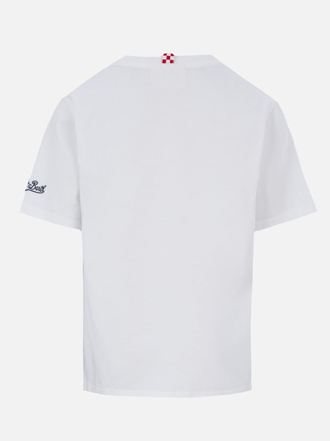 Mc2 Saint Barth T-shirt Da Bambino In Cotone Con Stampa Amici St. Barth Vespa | EDIZIONE SPECIALE VESPA