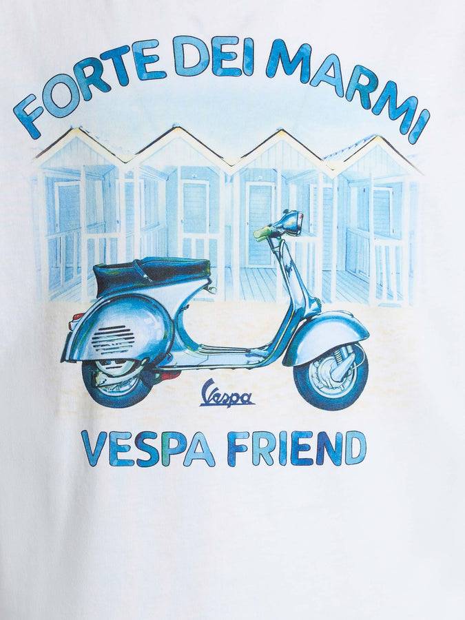 Mc2 Saint Barth T-shirt Da Bambino In Cotone Con Stampa Amici Vespa Forte Dei Marmi | EDIZIONE SPECIALE VESPA