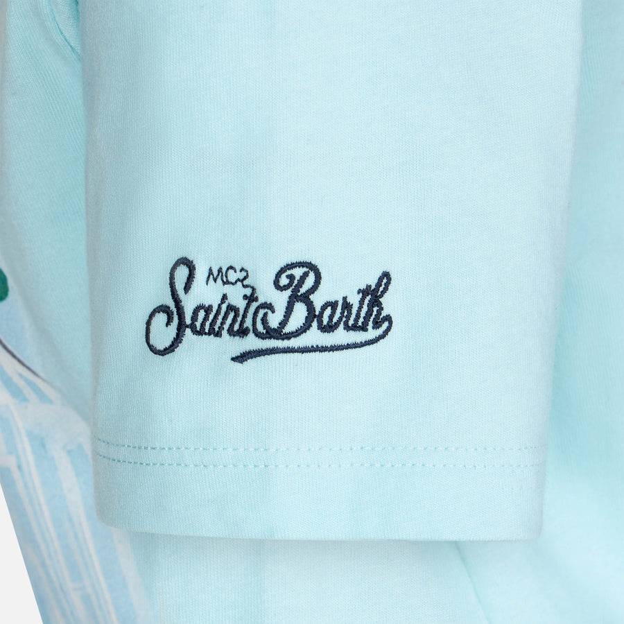 Mc2 Saint Barth T-shirt Da Bambino In Cotone Con Stampa Auto Forte Dei Marmi