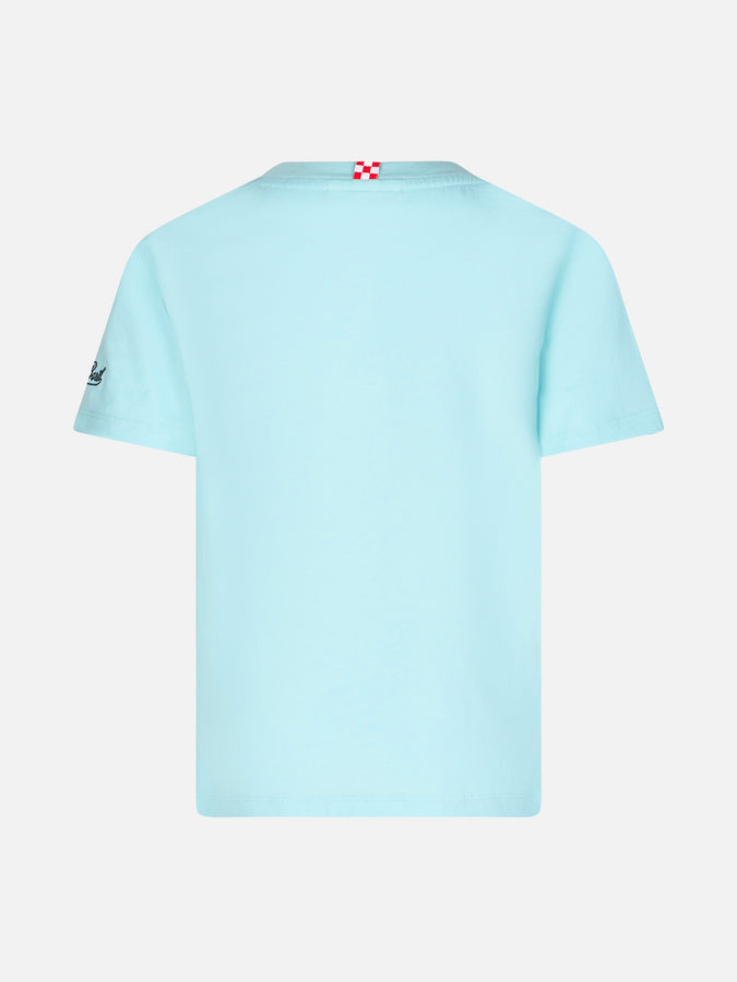 Mc2 Saint Barth T-shirt Da Bambino In Cotone Con Stampa Auto Forte Dei Marmi