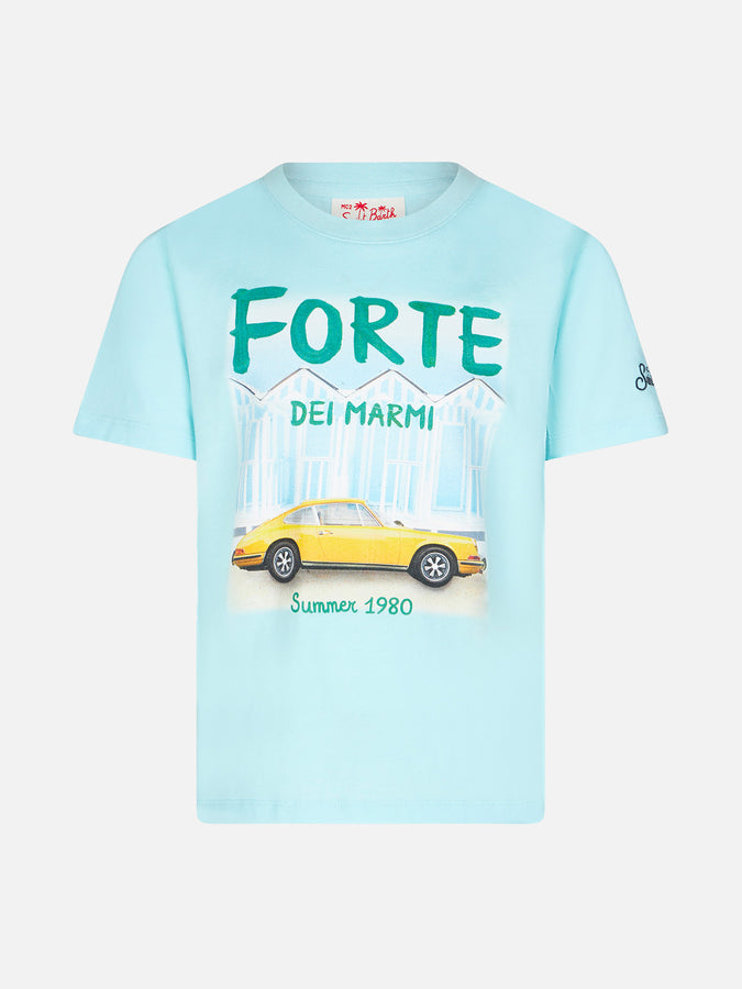 Mc2 Saint Barth T-shirt da bambino in cotone con stampa auto Forte dei Marmi