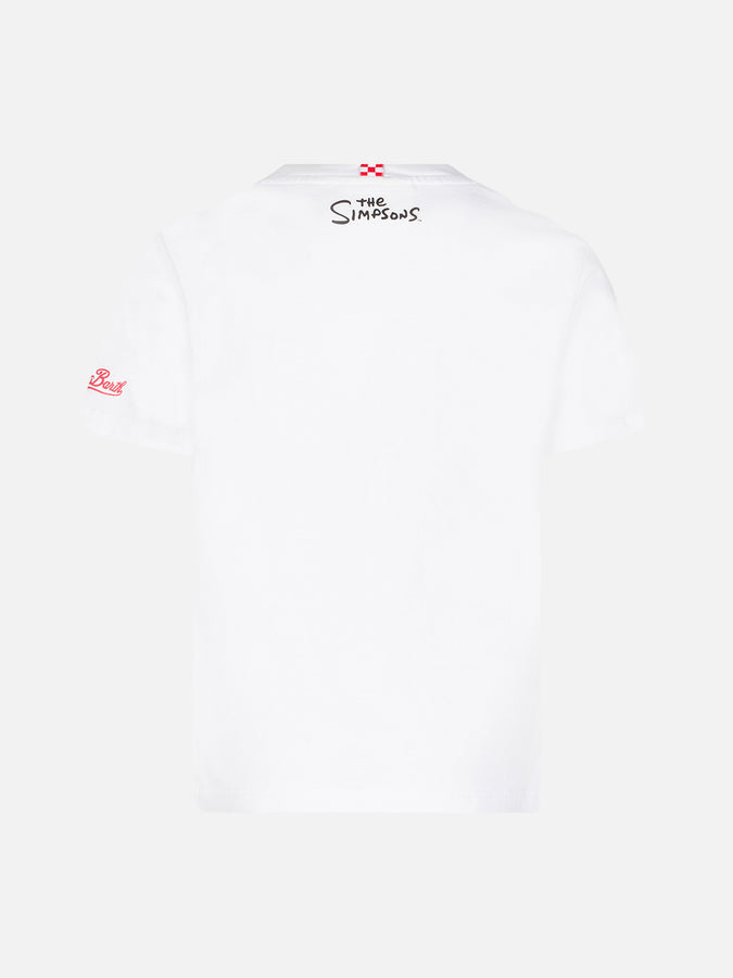 Mc2 Saint Barth T-shirt Da Bambino In Cotone Con Stampa Devil Bart | THE SIMPSON SPECIAL EDITION