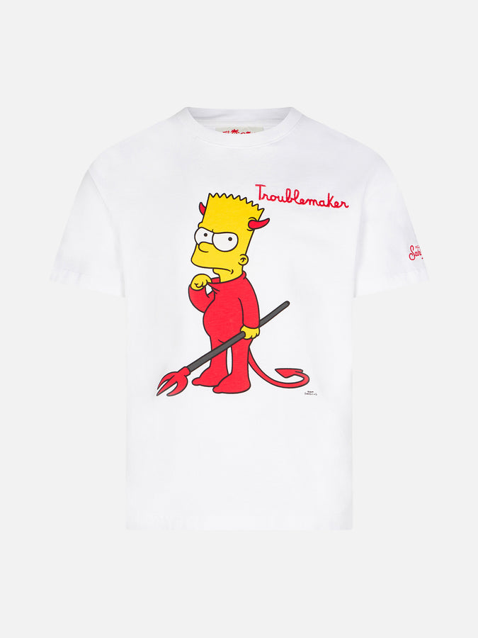 Mc2 Saint Barth T-shirt da bambino in cotone con stampa Devil Bart | THE SIMPSON SPECIAL EDITION