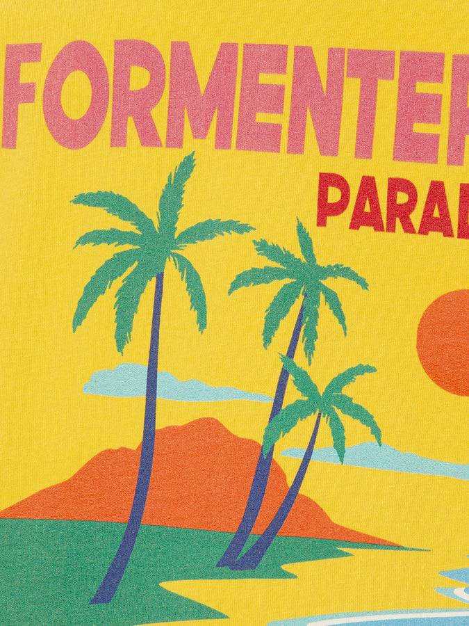 Mc2 Saint Barth T-shirt Da Bambino In Cotone Con Stampa Di Cartoline Di Formentera