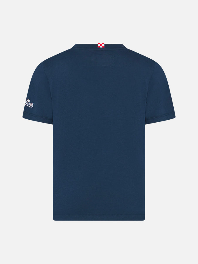 Mc2 Saint Barth T-shirt Da Bambino In Cotone Con Stampa Dinosauri