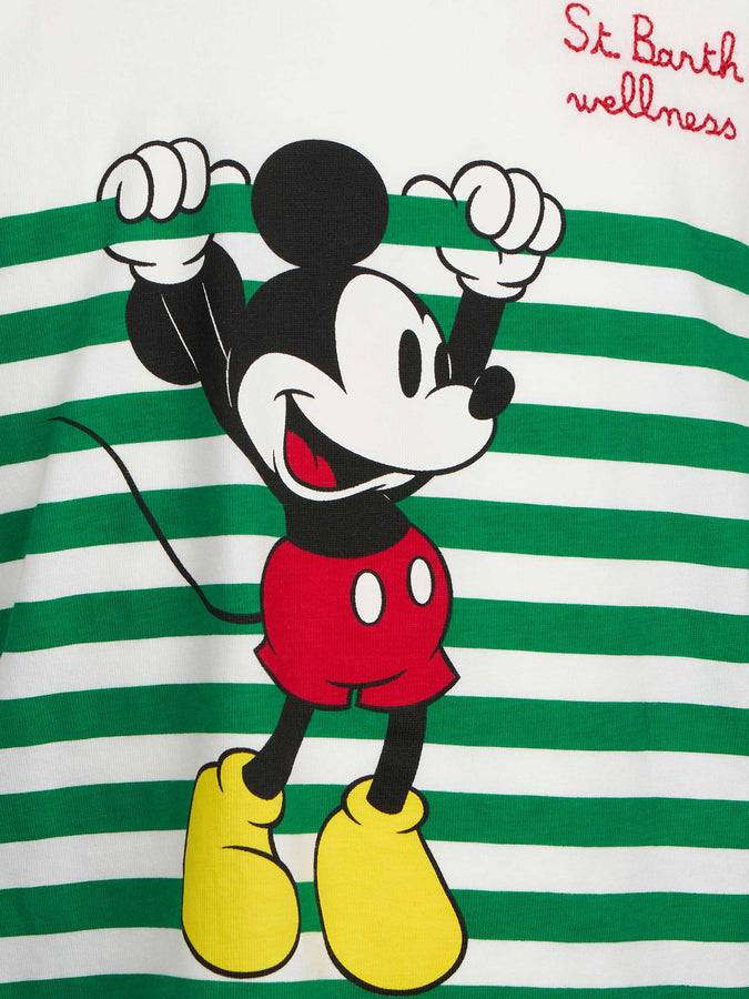 Mc2 Saint Barth T-shirt Da Bambino In Cotone Con Stampa E Ricamo Topolino | EDIZIONE SPECIALE DISNEY