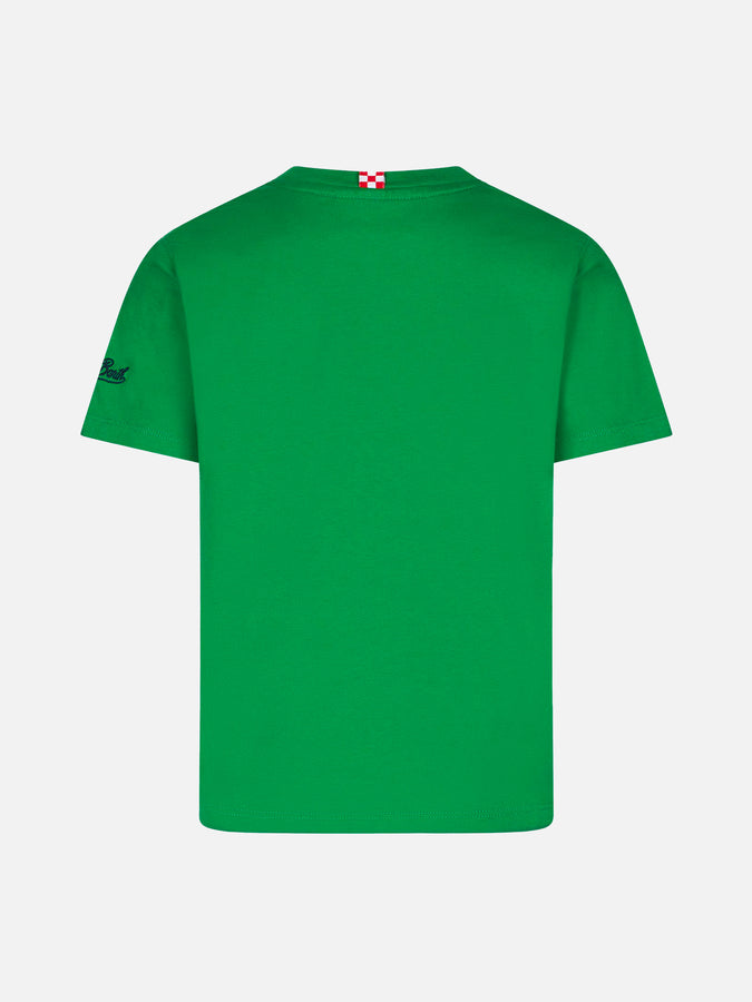 Mc2 Saint Barth T-shirt Da Bambino In Cotone Con Stampa Ibiza Vespa | EDIZIONE SPECIALE VESPA®