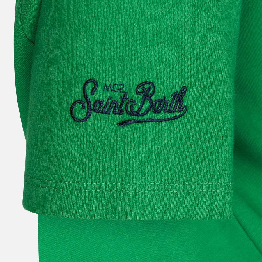 Mc2 Saint Barth T-shirt Da Bambino In Cotone Con Stampa Ibiza Vespa | EDIZIONE SPECIALE VESPA®