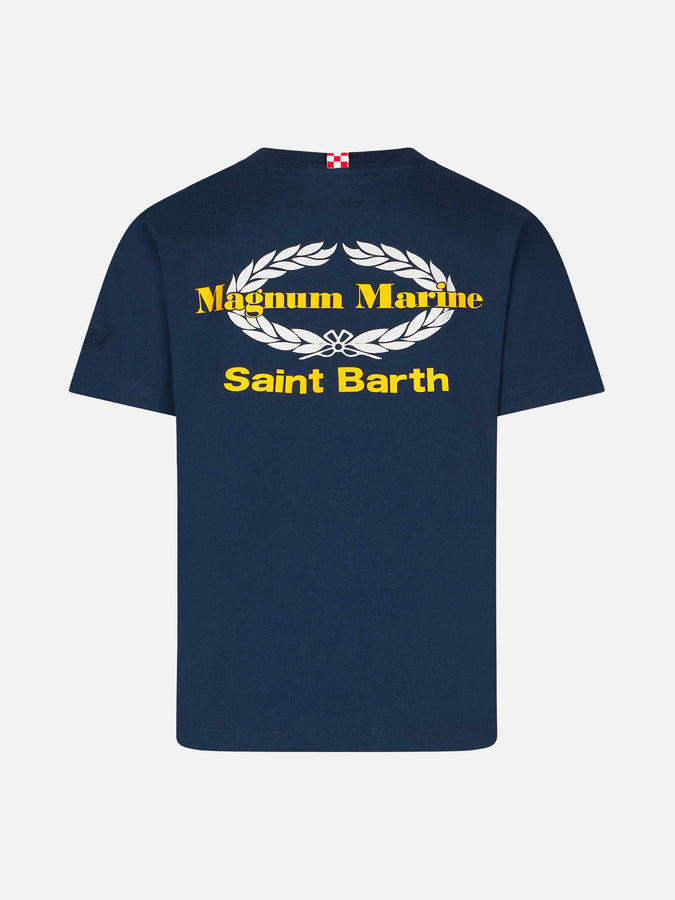 Mc2 Saint Barth T-shirt Da Bambino In Cotone Con Stampa Magnum Marine | EDIZIONE SPECIALE MAGNUM MARINE