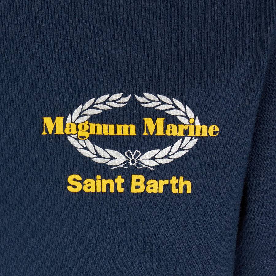 Mc2 Saint Barth T-shirt Da Bambino In Cotone Con Stampa Magnum Marine | EDIZIONE SPECIALE MAGNUM MARINE