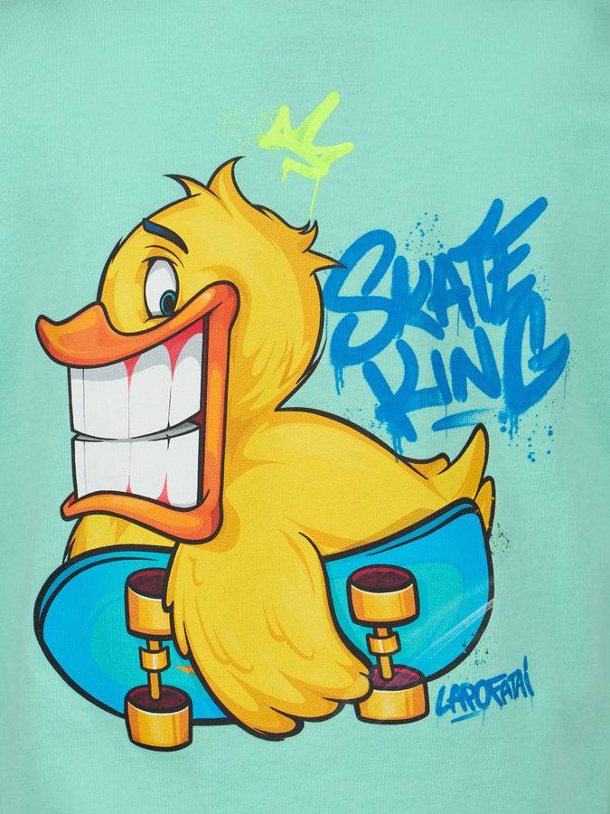 Mc2 Saint Barth T-shirt Da Bambino In Cotone Con Stampa Paperelle Criptopuppets | EDIZIONE SPECIALE CRYPTOPUPPETS