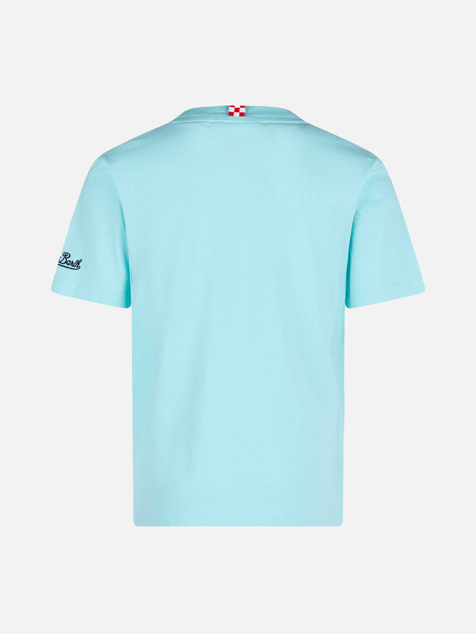 Mc2 Saint Barth T-shirt Da Bambino In Cotone Con Stampa Portofino Vespa Friend | Vespa® Special Edition