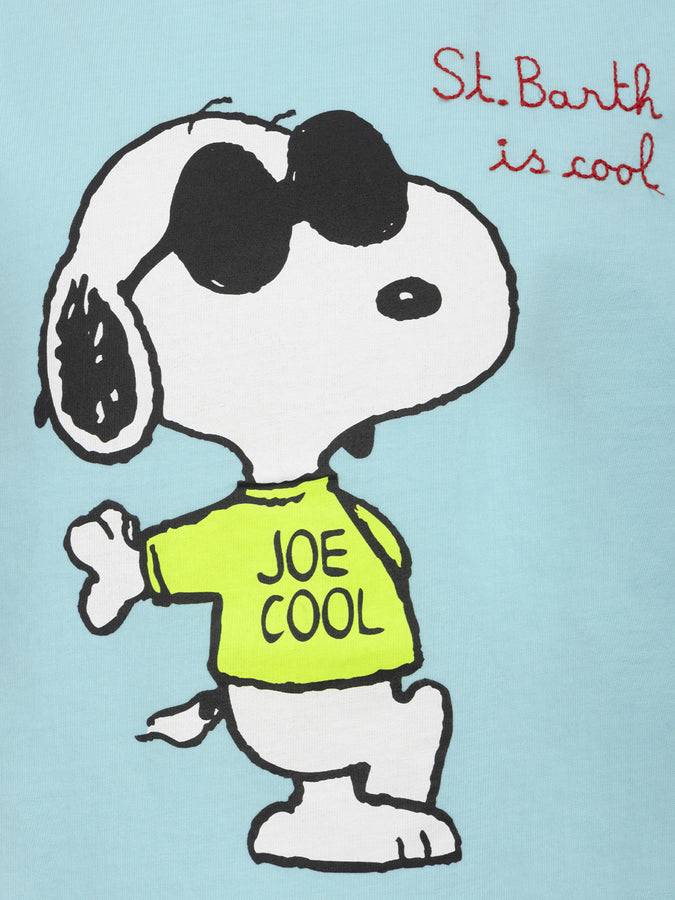 Mc2 Saint Barth T-shirt Da Bambino In Cotone Con Stampa Snoopy E Ricamo St. Barth Is Cool | EDIZIONE SPECIALE SNOOPY PEANUTS