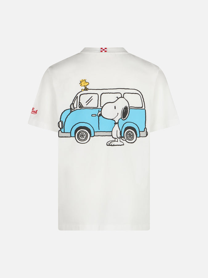 Mc2 Saint Barth T-shirt Da Bambino In Cotone Con Stampa Snoopy E Ricamo St. Barth Traveller | EDIZIONE SPECIALE SNOOPY PEANUTS