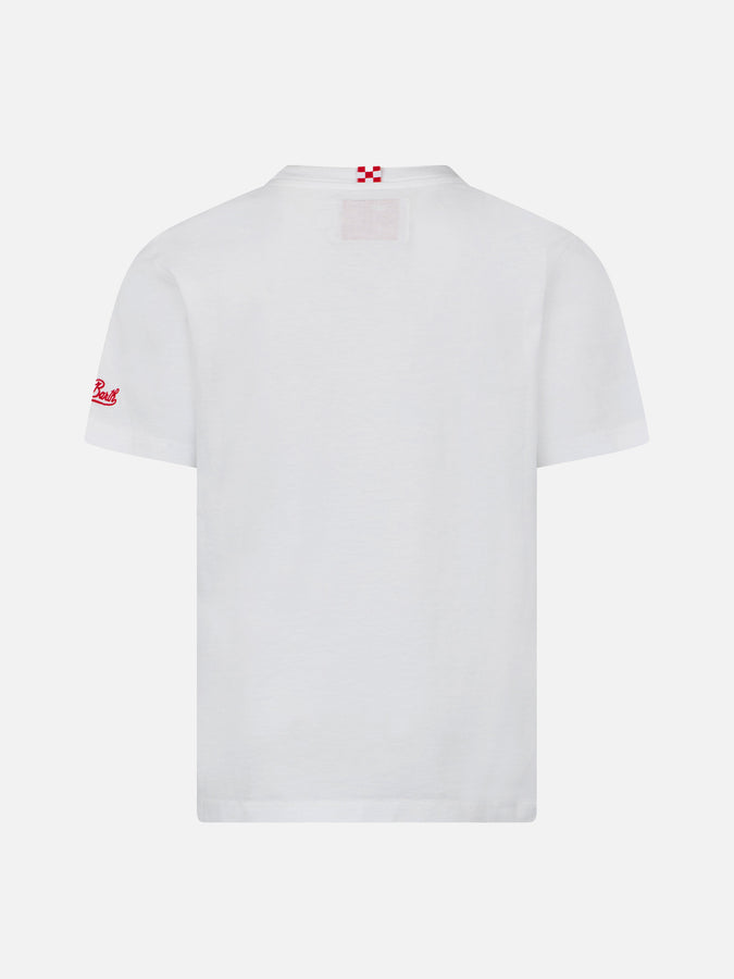 Mc2 Saint Barth T-shirt Da Bambino In Cotone Con Stampa Snoopy E St. Barth Padel Club | SNOOPY - EDIZIONE SPECIALE PEANUTS™