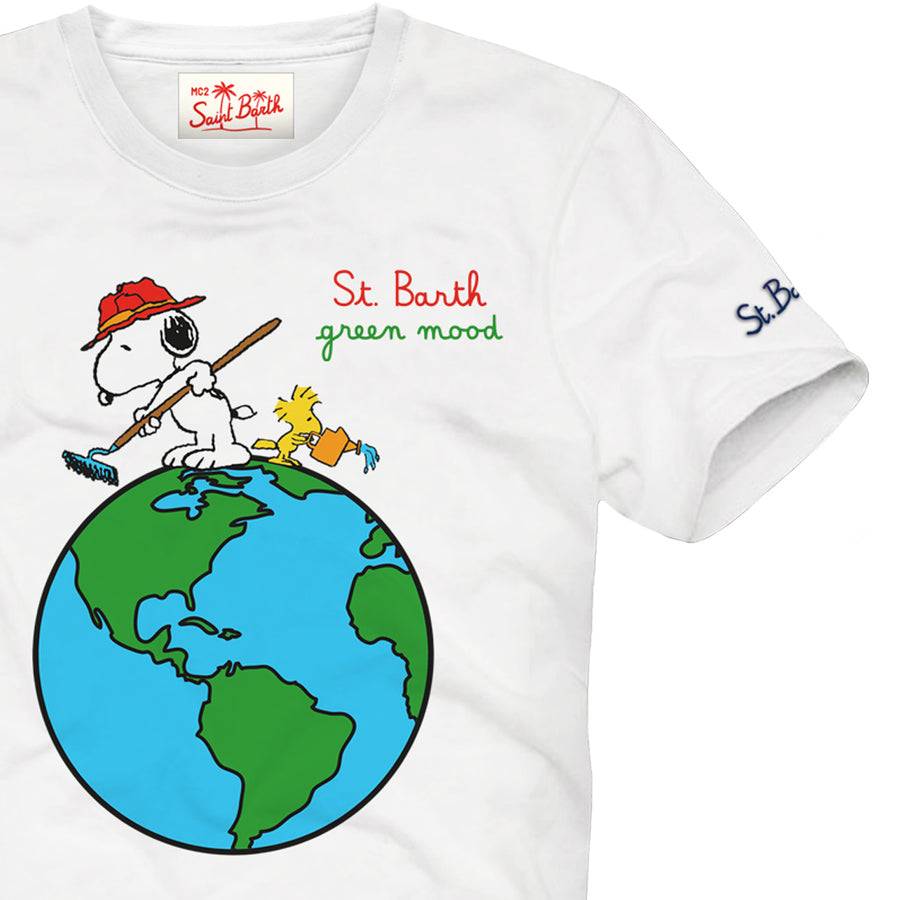Mc2 Saint Barth T-shirt Da Bambino In Cotone Con Stampa Snoopy | SNOOPY - EDIZIONE SPECIALE PEANUTS™