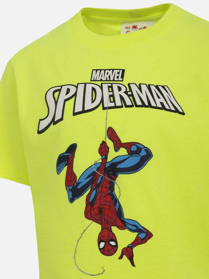 Mc2 Saint Barth T-shirt Da Bambino In Cotone Con Stampa Spider-Boy | EDIZIONE SPECIALE MARVEL