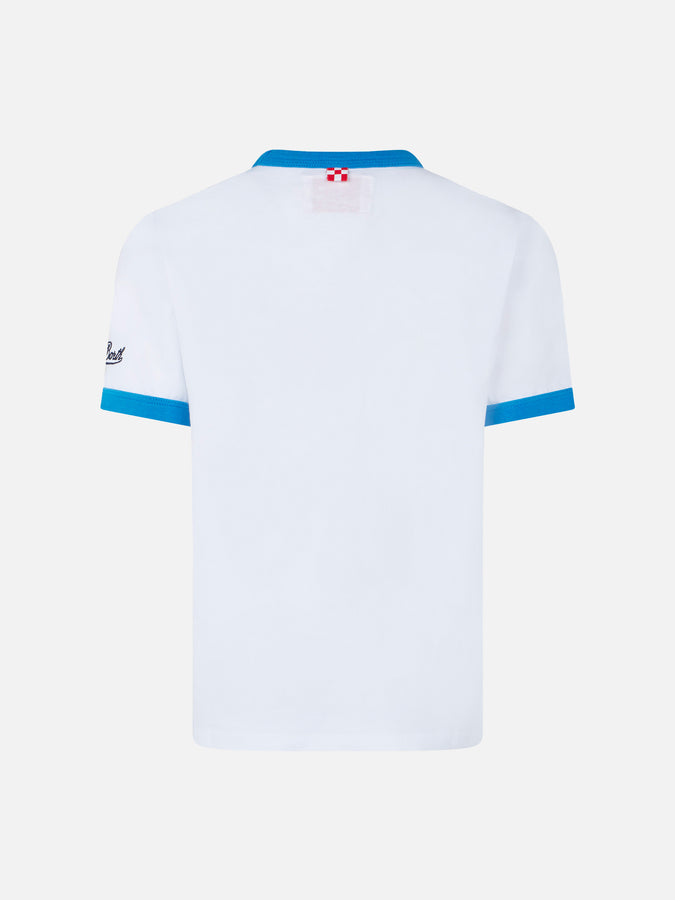 Mc2 Saint Barth T-shirt Da Bambino In Cotone Con Stampa Squalo