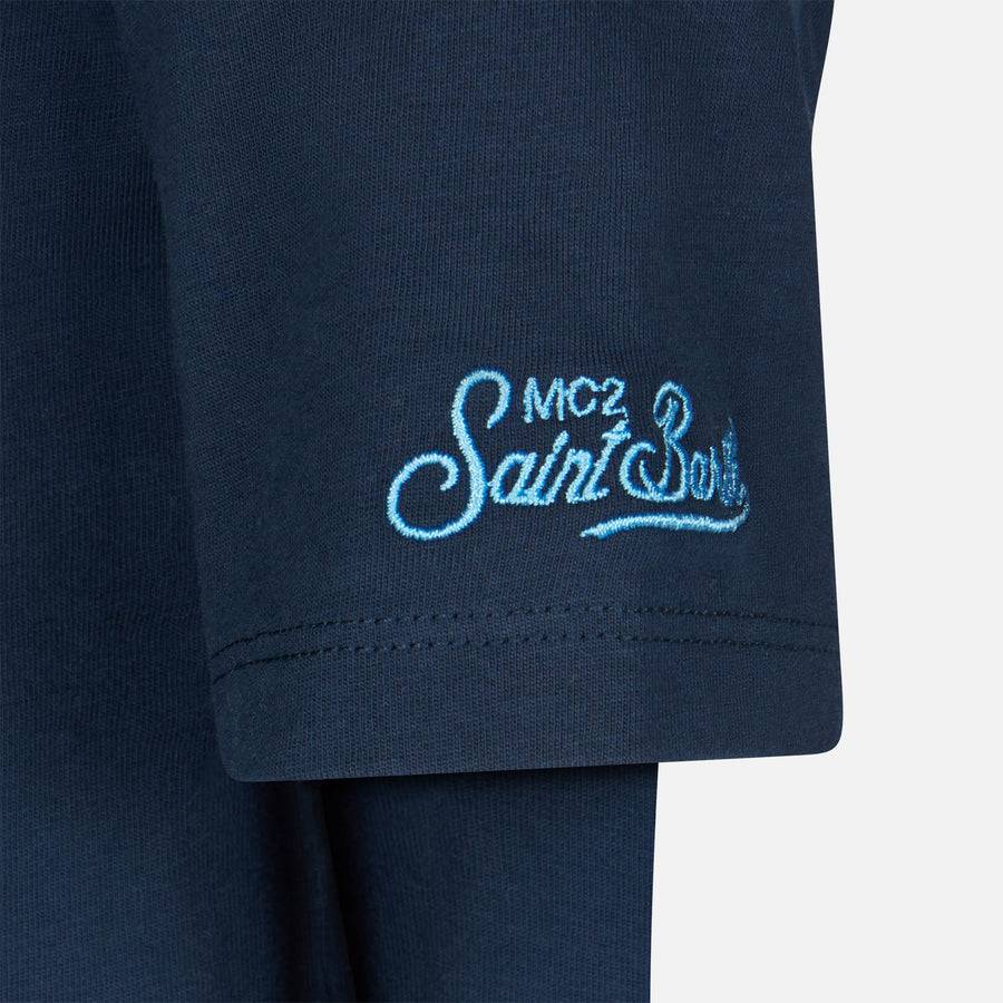 Mc2 Saint Barth T-shirt Da Bambino In Cotone Con Stampa St. Barth Champion Minions | MINIONS EDIZIONE SPECIALE